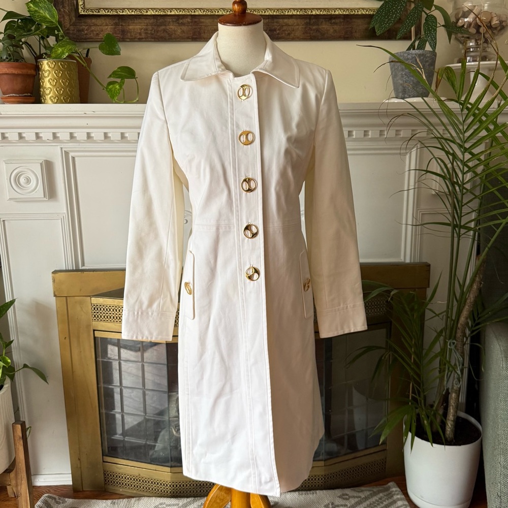 Milly of New York white trench coat